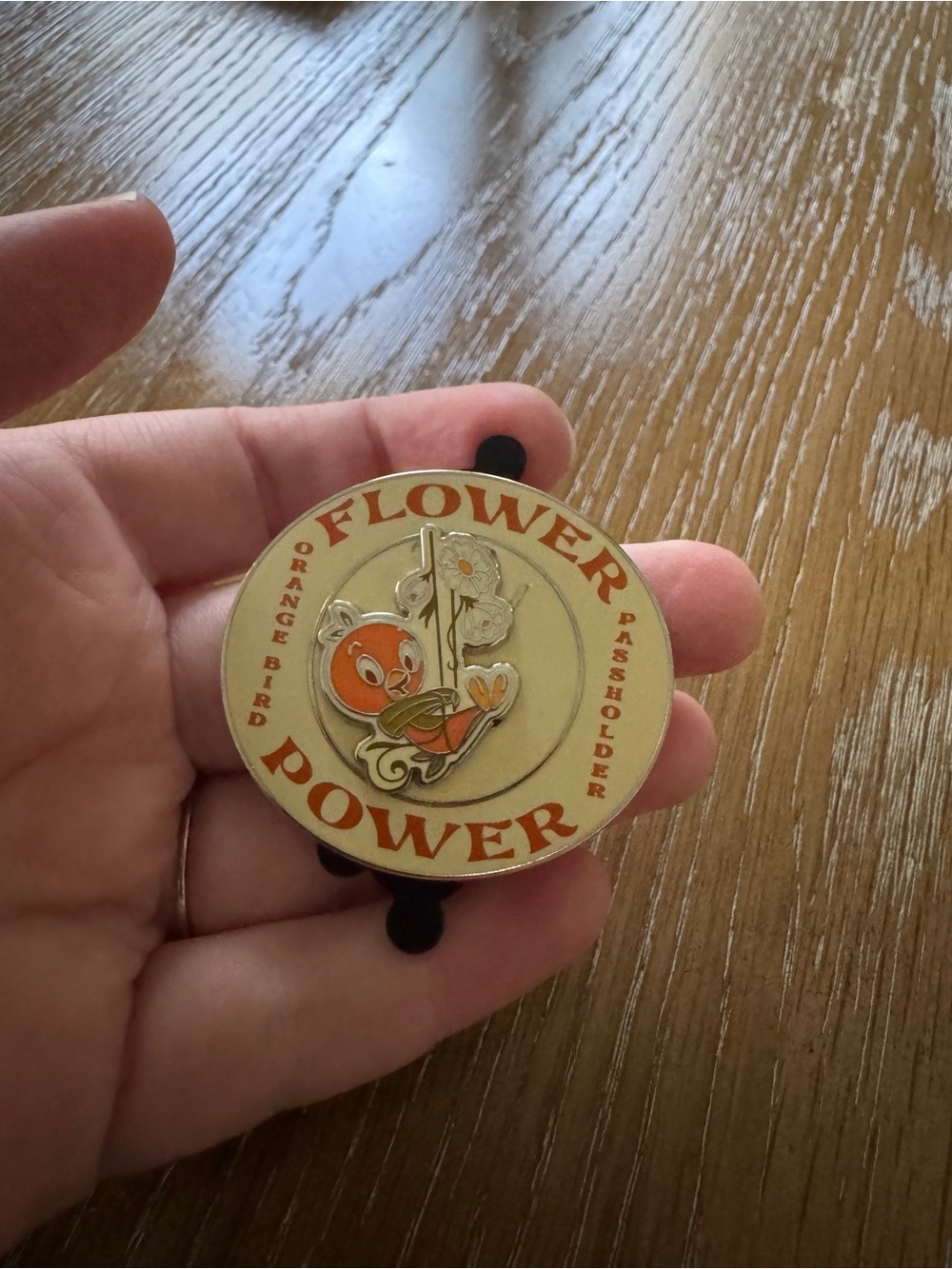 Disney Epcot Flower And Garden 2023 Orange Bird Flower Power Passholder LR Pin